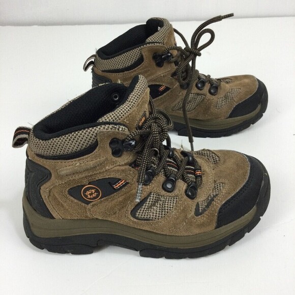 Nevados Youth Klondike Waterproof Hiking Taupe Lace Up Ankle Boots Brown Sz 1M - Picture 5 of 9